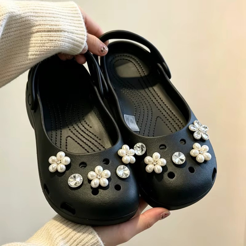 SMATLELF Schuh-Charms-Set, Perlen, Diamant, Damen - Bild 2