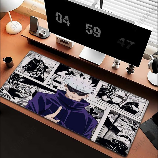Jujutsu Kaisen Satoru Gojo Gaming-Mauspad XXL Rutschfestes Mauspad für Gamer und ESports, Multicolor, B/T/H: 90 x 40 x 0,3 cm - Bild 1