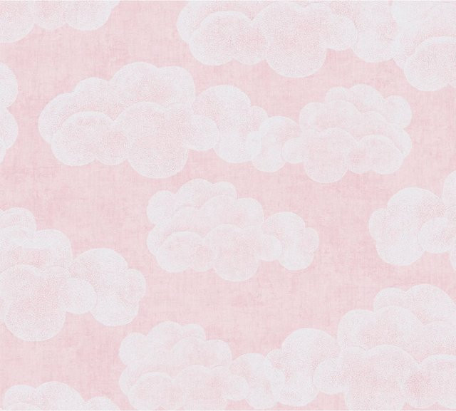 A.S. Création Vliestapete Wolken in Rosa-Weiß, Motiv Natur, FSC-zertifiziert, für Kinderzimmer - Bild 1