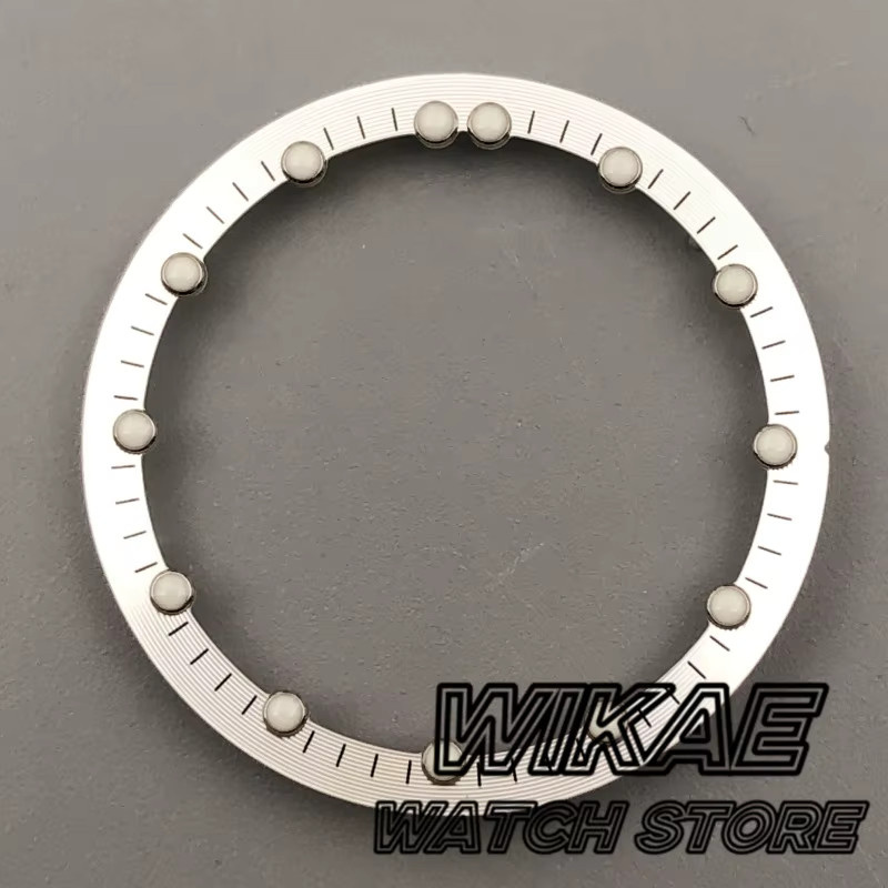 Uhrenzubehör Uhrenzifferblatt-Ringplatte, Silber, 29mm* 25mm - Bild 2