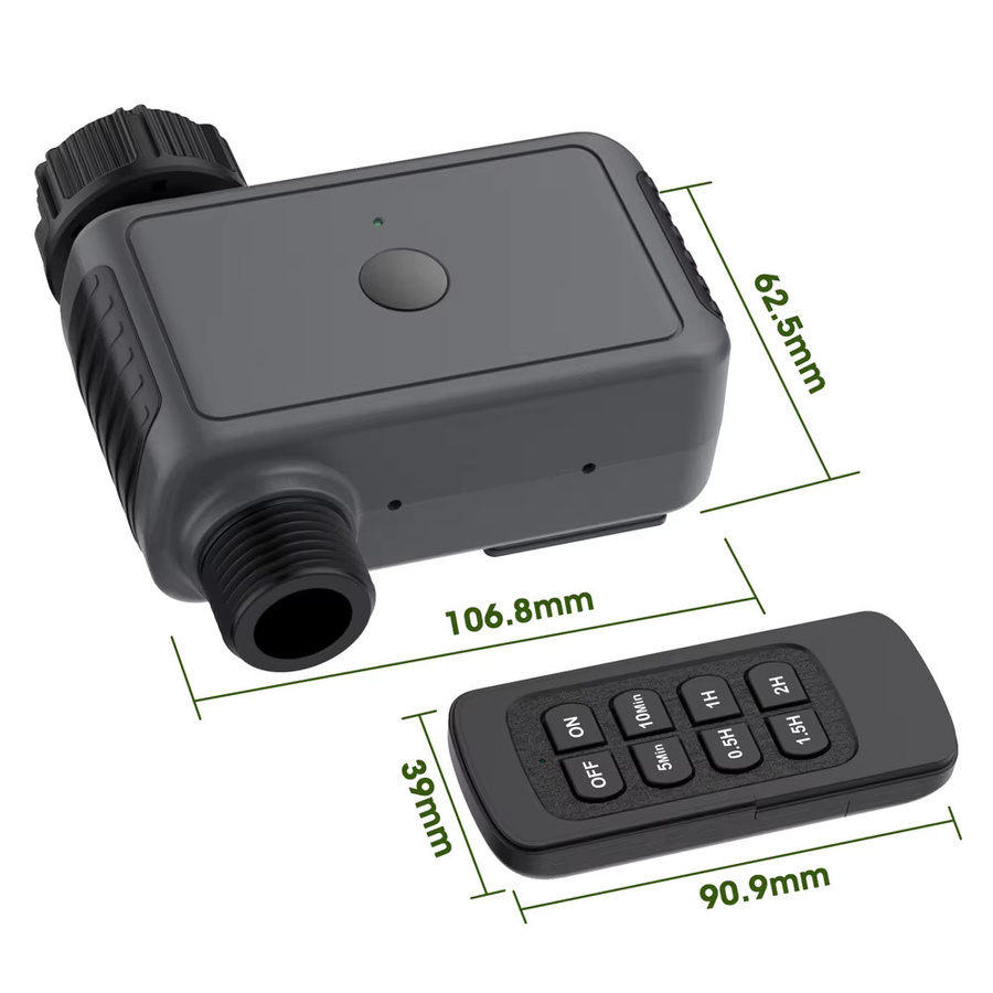 JUANJUAN Smart Wasser Timer 1-Outlet Intelligentes Bewässerungssystem mit App-Steuerung in Schwarz - Bild 5