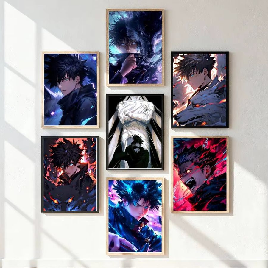 Kayou Fushiguro Megumi Poster Kunstdruck im Anime-Stil, Mehrfarbig, B: 15,0 cm, H: 10,0 cm - Bild 5
