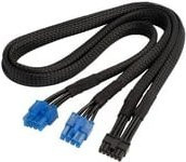 SilverStone Stromkabel SST-PP12-PCIE in Schwarz und Silber - Bild 1