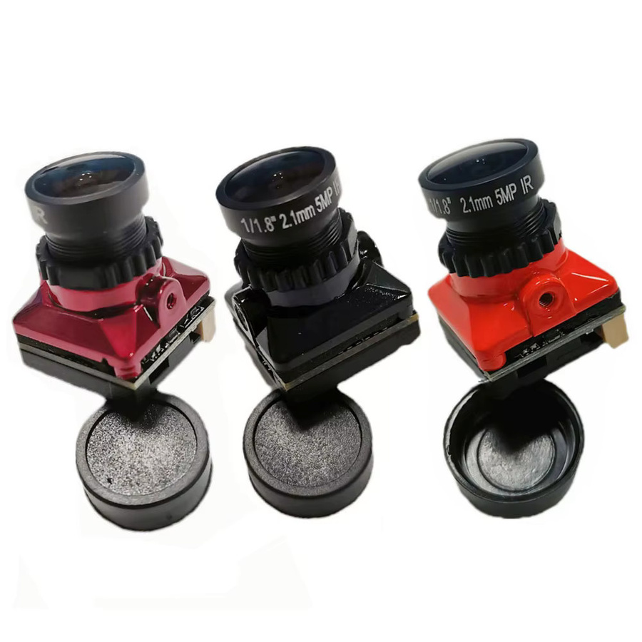 Mini FPV Kamera mit 1/3 CMOS Sensor, 1500TVL, 2,1mm Objektiv und einstellbarem OSD für RC Racing Drones, Schwarz - Bild 2