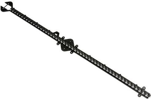 Danfoss Montagesteg aus Kunststoff in Schwarz mit 10 mm Rasterabstand und 1 m Länge - Bild 1