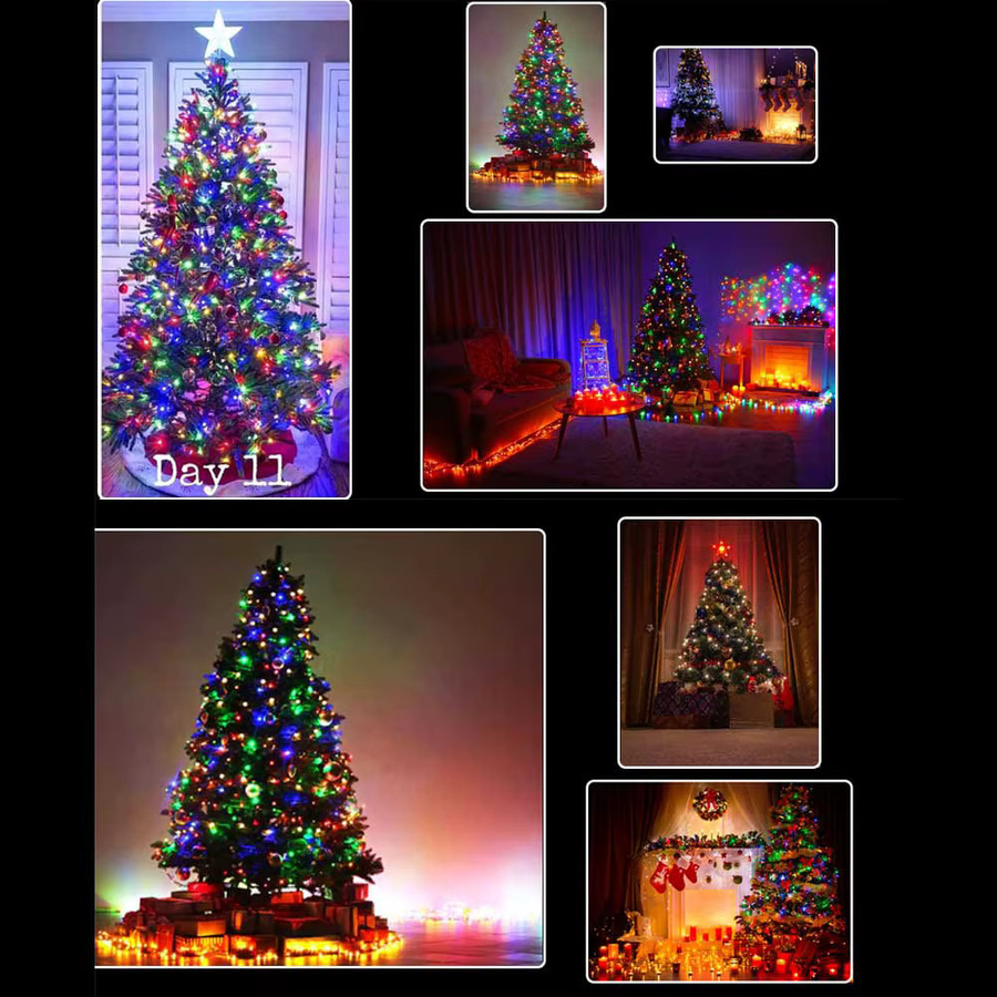 VASTFIRE LED Weihnachtsbaum Dekoration Outdoor Lichterkette mit 280 LEDs in RGB Multicolour - Bild 5