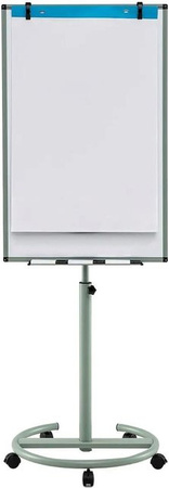 Costway Mobiles Whiteboard und Flipchart Ständer in Grün und Weiß, Breite: 100 cm, Höhe: 192 cm