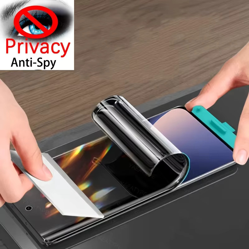 2er-Pack OnePlus Privatsphäre Hydrogel-Displayschutz für OnePlus 8T 10T 13T 9 8 7 7T 5G und Nord N20 SE, Transparent - Bild 5