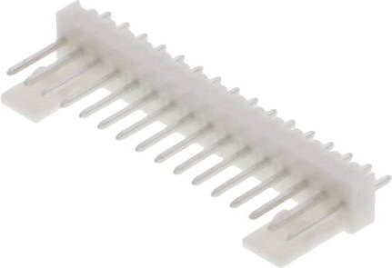 Molex Einbau-Stiftleiste Standard, 16 Pol, Rastermaß: 2.54 mm, Weiß - Bild 1