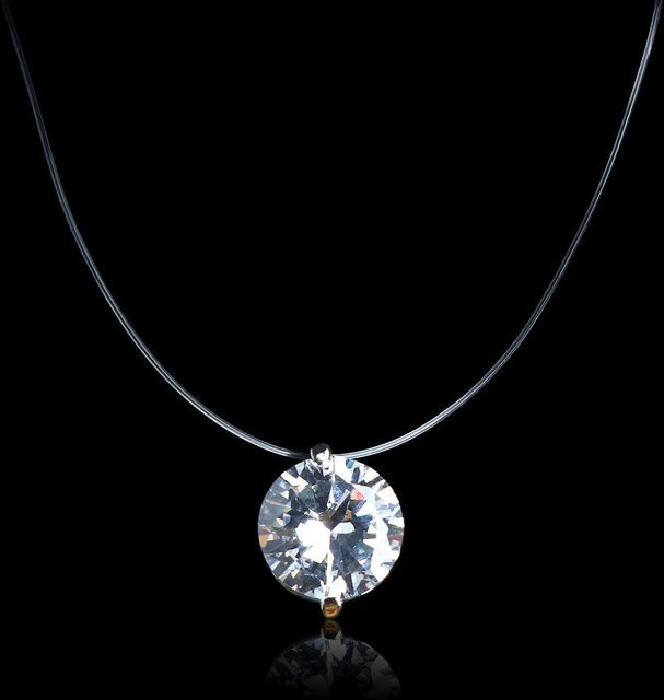 Wucifang Jewelry Halskette, Zirkonia, Messing, Schwarz, Damen - Bild 1