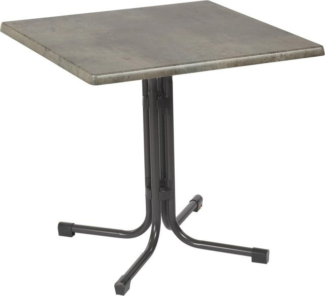 Acamp Klapptisch piazza Rechteckig in Anthrazit-Cemento für Garten und Balkon B/T: 70 x 70 cm - Bild 1
