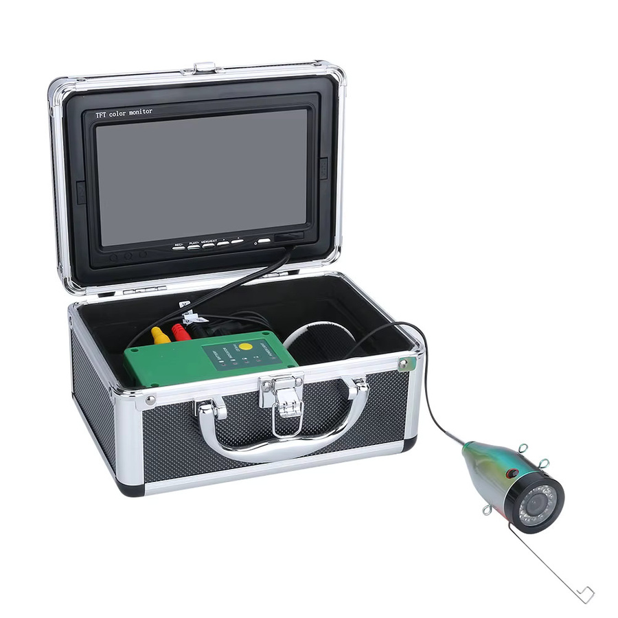 MOUNTAINONE Unterwasser Kamera Fischfinder mit 1080P Auflösung und 16GB Speicher inklusive 15 weiße und 15 IR LEDs für das Angeln - Bild 2