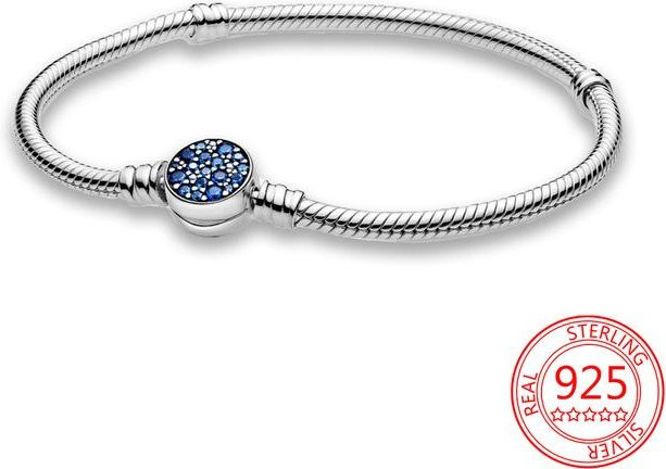 Wucifang Jewelry Armband, 925 Sterling Silber, Unendlich Geknotetes Herz, 17cm, Damen - Bild 1