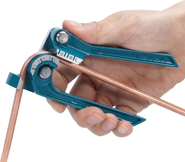 LIBRATON 3-in-1 Kupferrohr-Bieger für 1/4", 3/16" und 1/8" Bremsleitungen und Kraftstoffleitungen in Blau - Bild 1