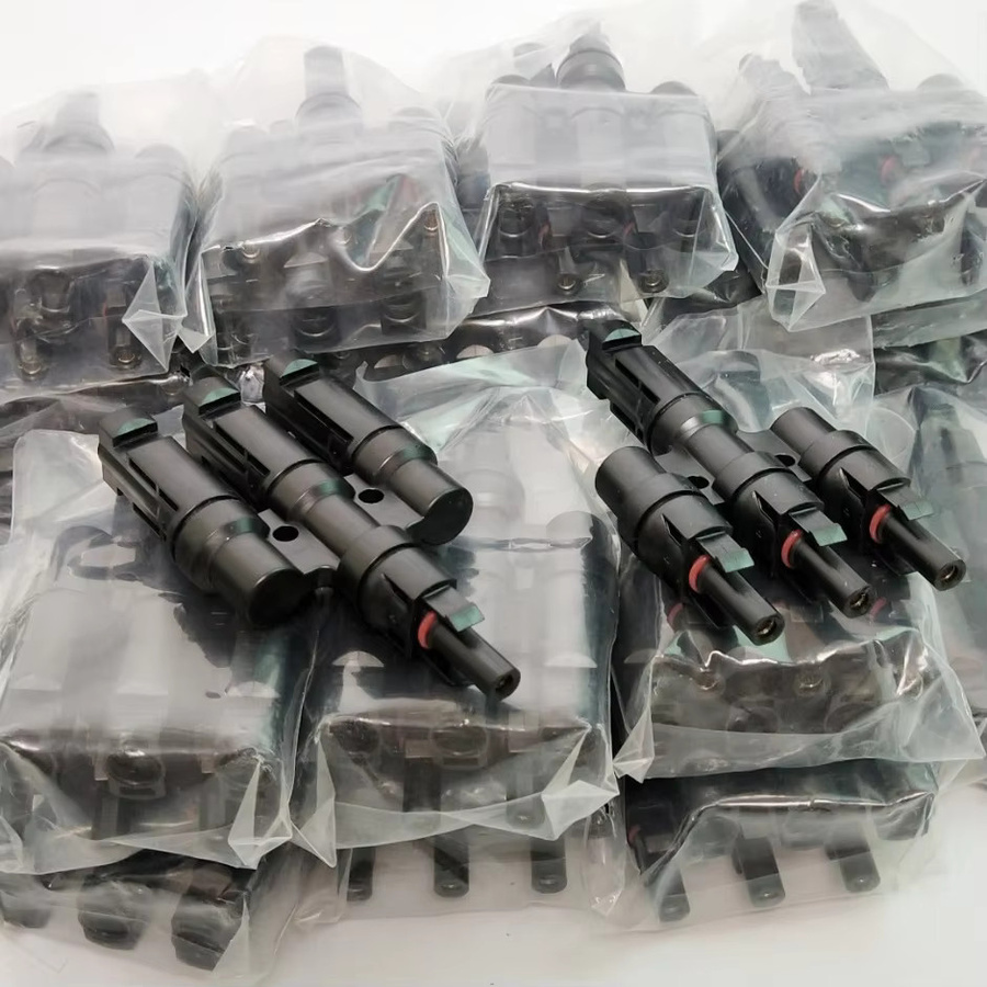 Snaterm 3-zu-1 Typ Stecker für die Parallelschaltung von Solarpanels, Schwarz, 1 Paar - Bild 2