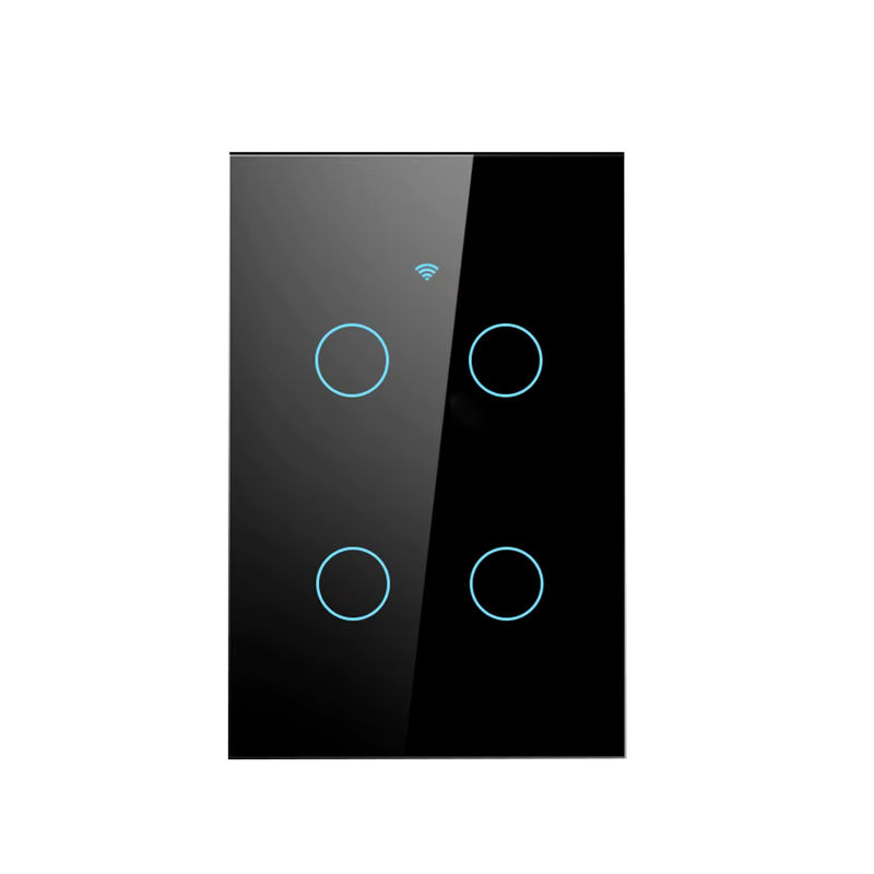 Manhot Smart Wand-Touch-Schalter in Weiß, Tuya WIFI WLAN Lichtschalter ohne Neutralleiter, kompatibel mit Alexa und Smart Life, Glas-Design - Bild 6