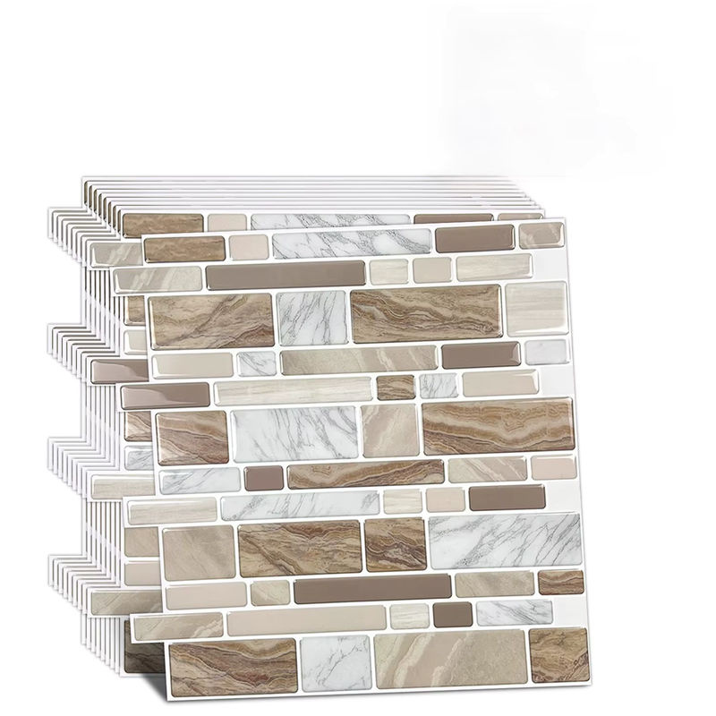 Vividtiles 10er Set 3D Vinyl Wandaufkleber in Multicolour für moderne Wandgestaltung und Fliesen - Bild 7