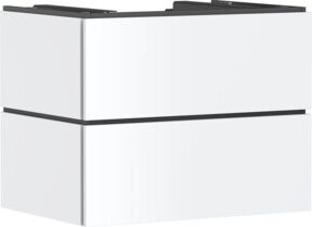Hansgrohe Waschtischunterschrank Xilesa E 2 SchKa. m PushOpen mattweiß B: 78,0 cm, T: 55,0 cm - Bild 1