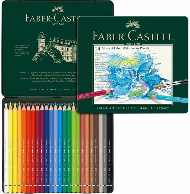 Faber-Castell Albrecht Dürer Metalletui in Silber mit Pigmentfarben - Bild 1