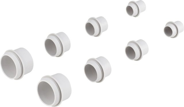 Hensel Einsteckstutzen-Set aus Kunststoff, 8 Stück, Grau und Weiß - Bild 1