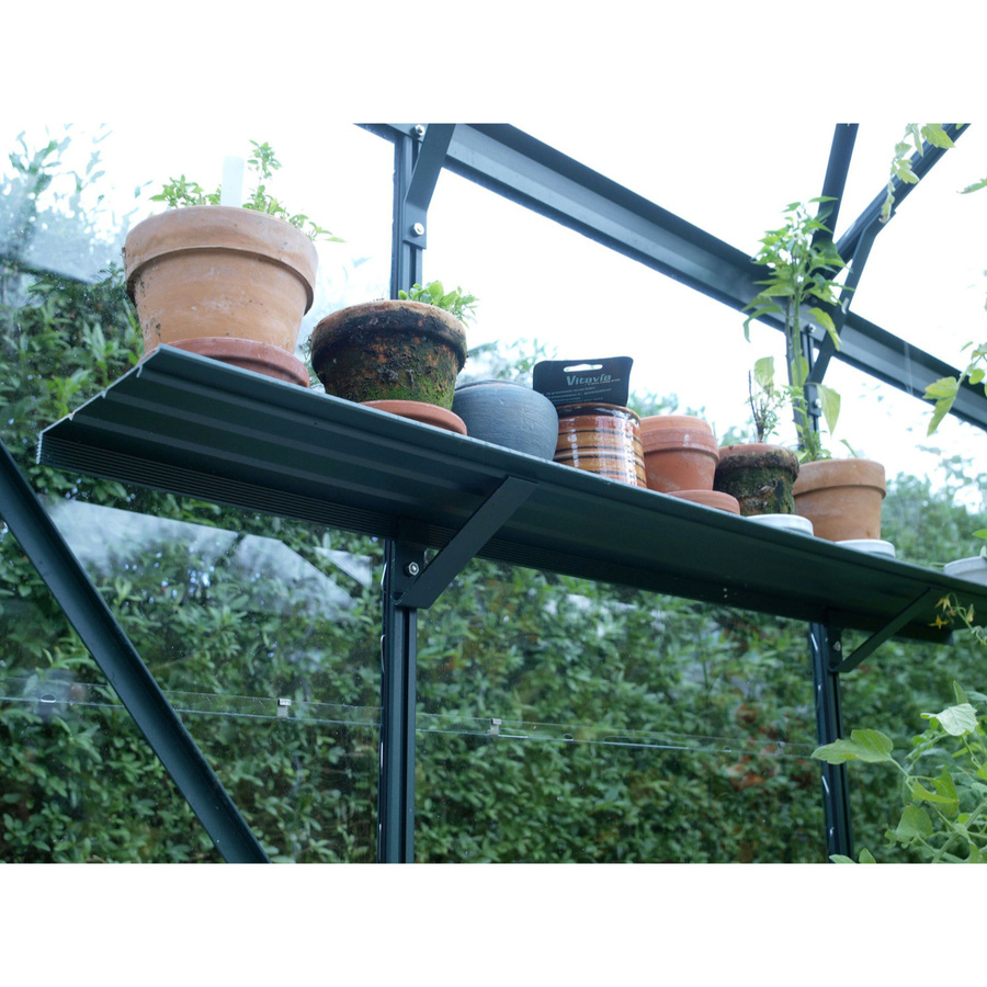 Vitavia Wandregal für Gewächshäuser aus Aluminium in Grün, Breite: 122 cm, Tiefe: 15 cm, Höhe: 10 cm - Bild 4