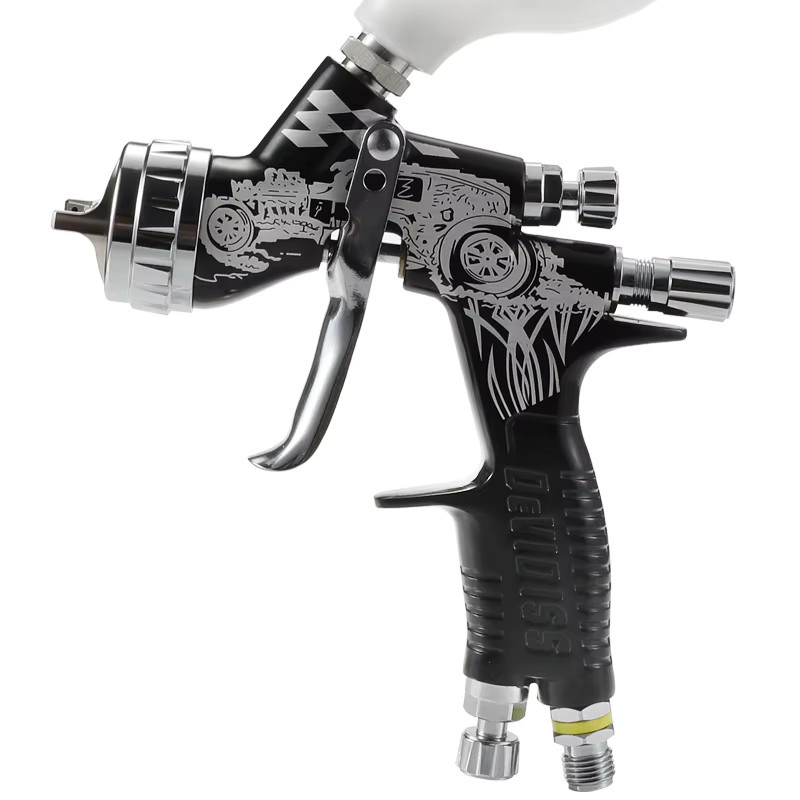 DEVIDISS GTE Pro TE20 Lite HVLP-Spritzpistole in Grau mit 1,3 mm Düse für Lackierungen - Bild 2
