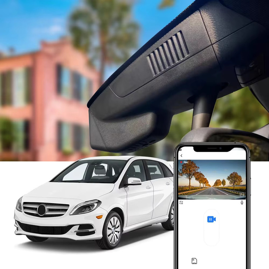 FITCAMX 4K Dashcam mit WIFI und App-Anbindung für Mercedes Benz B-Klasse (W246) 2011–2018 und Benz GLK (X204) 2010–2015 als Fahrzeug-DVR-Kamera - Bild 3