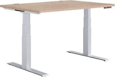 Schäfer Shop Genius Schreibtisch MODENA FLEX elektrisch höhenverstellbar Eiche/weiß, B/T: 120 x 80 cm - Bild 1