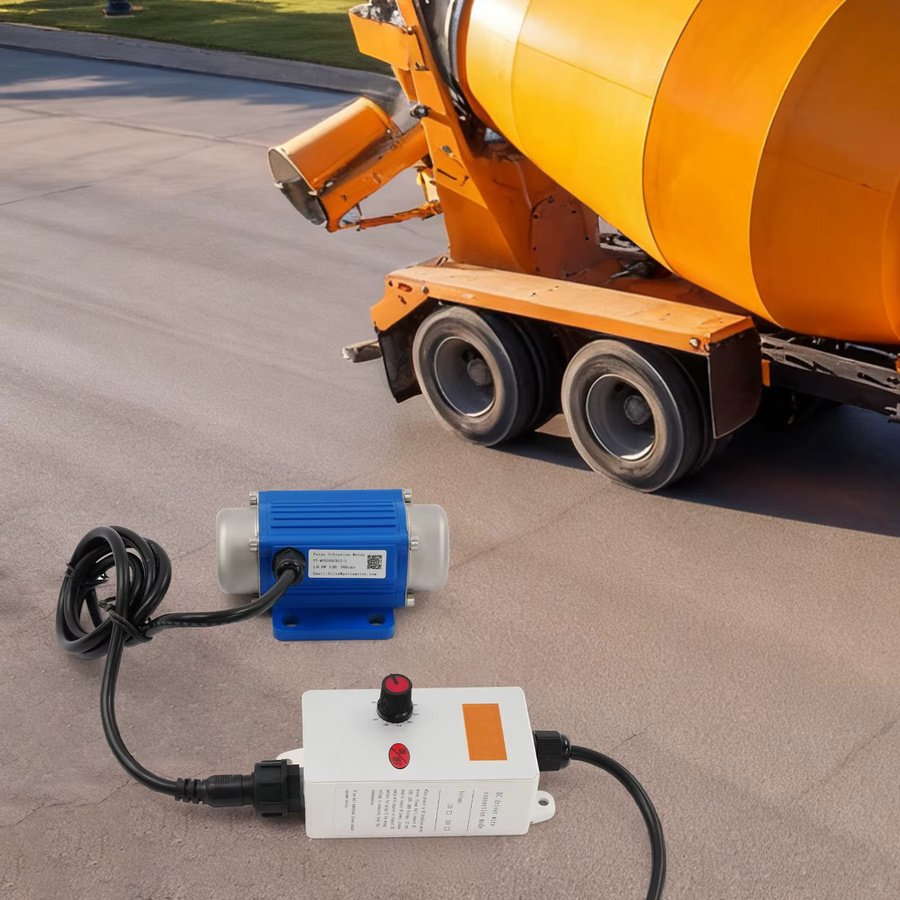 Bymaocar Bürstenloser 9-Gang-Vibrationsmotor mit Fernbedienung, 30 W, 12 V, IP65, 0–7000 U/min für industrielle Anwendungen wie Bergbau, Förderbänder und Lebensmittelsprühgeräte - Bild 2
