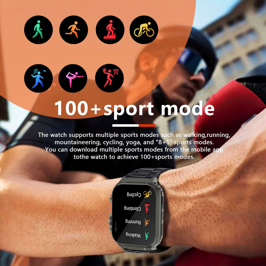 LIGE Smartwatch für Männer in Schwarz mit IP68 Wasserdichtigkeit und Fitness-Funktionen für Android - Bild 6