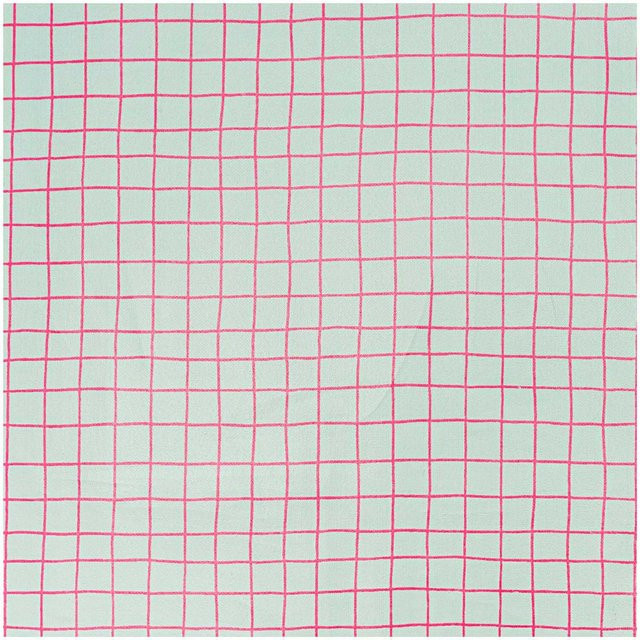 Rico Design Stoff Karo mint-neon beschichtet B: 25 cm, H: 70 cm - Bild 1