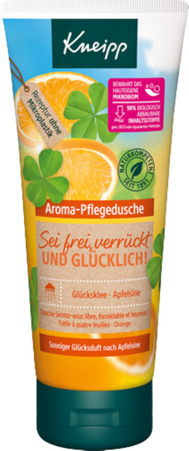 Kneipp Aroma Pflegedusche Glücksklee Apfelsine, 200 ml, Unisex - Bild 1