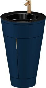 Duravit Waschtischunterschrank Starck 1 c-bonded Set, Blau s-matt, B/T/H: 56 x 86,4 x 60,5 cm - Bild 1