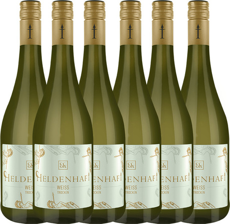 Heldenhaft Weiß Qualitätswein trocken 6 x 0,75 l