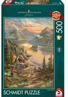 Thomas Kinkade Studios Puzzle Pracht am Seeufer von Schmidt Spiele mit 500 Teilen - Bild 1