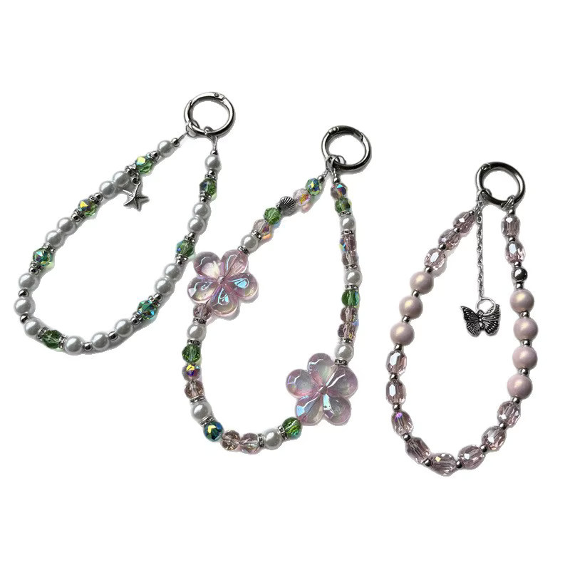 FFFAS Kristallperlen-Handykette Luxus Handgelenkband als universelles Armband für Deine Handyhülle - Bild 2