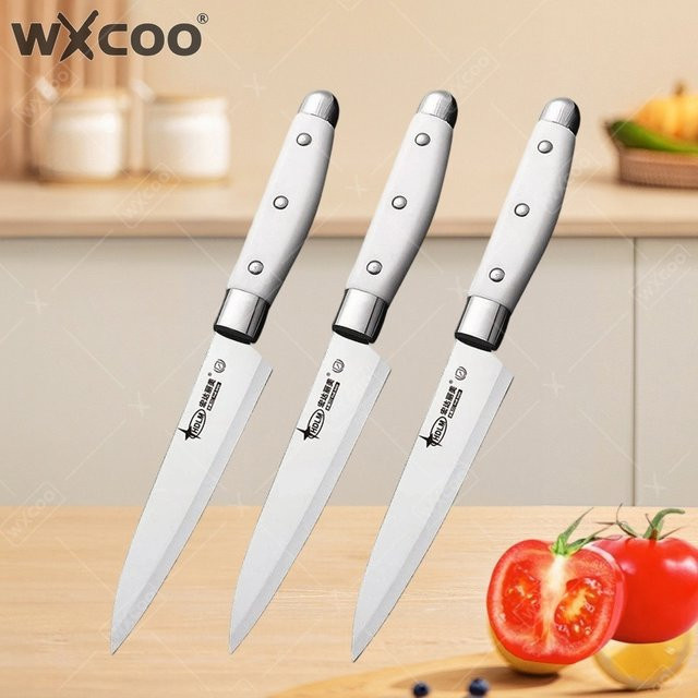 WXCOO 5-Zoll Schälmesser aus Edelstahl mit Kunststoffgriff für Obst und Gemüse - Bild 1