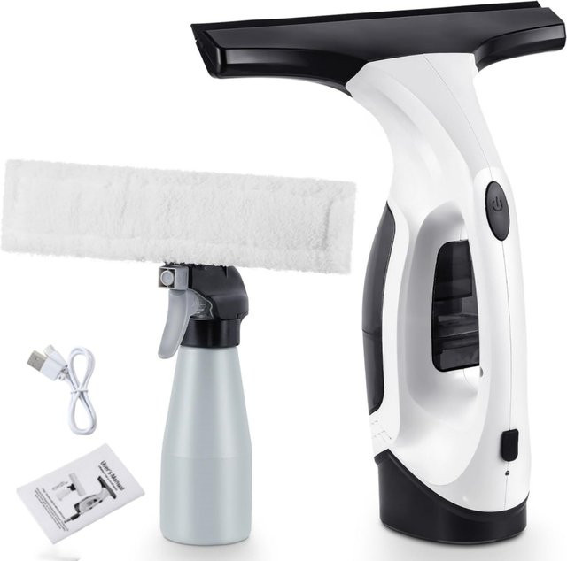 VamsLuna Kabelloser 3-in-1 Fensterstaubsauger mit Spray- und Reinigungsfunktion in Weiß - Bild 1