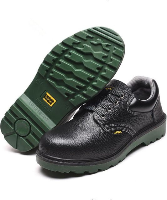 Avant-garde Arbeitsschutzschuhe für Herren aus Leder in Schwarz, stoßfest und durchdringungssicher - Bild 1