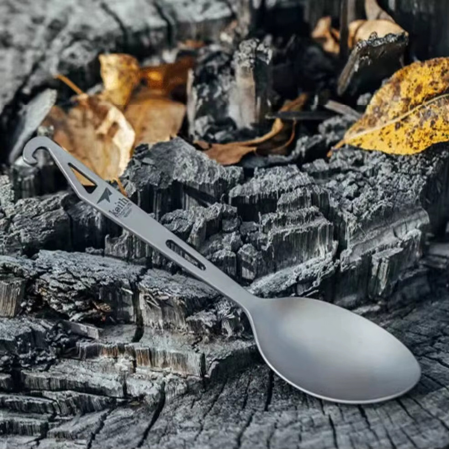 Keith Multifunktionaler Titan Spork Ti5311 Ultraleichtes Campingbesteck mit Flaschenöffner für Outdoor, Wandern und Picknick - Bild 3