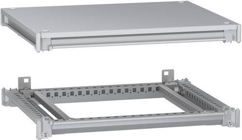Schneider Electric NSYSFNC65 PanelSeT SFN Rahmen für elektrische Gehäuse inklusive Dach, Grau, B: 60 cm, T: 50 cm - Bild 1