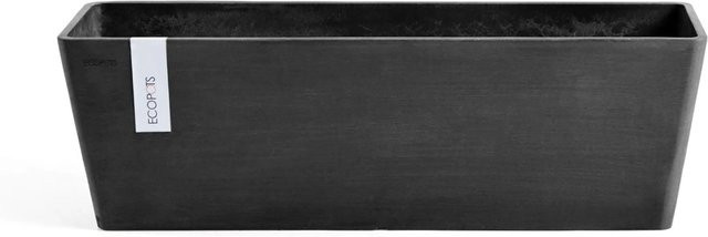 Ecopots Pflanzkübel Bruges Dunkelgrau rechteckig B/T/H: 45 x 17 x 17 cm - Bild 1