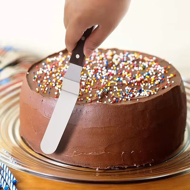 Edelstahl Kuchenspatel in Silber für Butter, Creme und Zuckerguss, erhältlich in 4, 6, 8 oder 10 Zoll - Bild 2