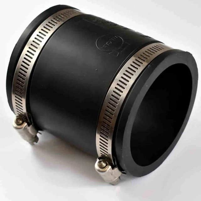 Klasebo Flexible Rohrkupplung aus Kunststoff, Schwarz, 50mm - Bild 1