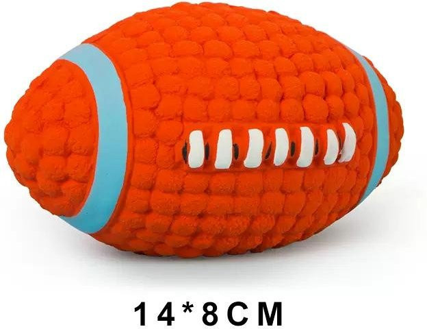 Kidsly Weicher Haustierball, mit Quietschspielzeug, Rugby, Tennis, Volleyball, Fußball, Basketball, Latex - Bild 1