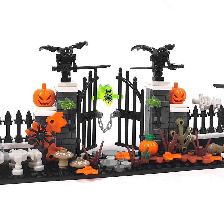 SixBricks Halloween Dekoration Tod Geist Friedhof Spukhaus Bausteine Set, ab 6 Jahren - Bild 2