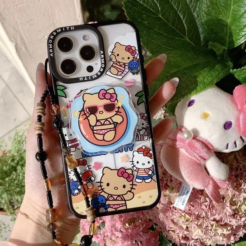 Sanrio Hello Kitty Handyhülle mit magnetischem MagSafe Wireless Charge Support für iPhone 16 15 14 13 12 11 Pro Max in Multicolour - Bild 2