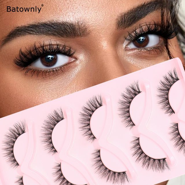 Batownly Künstliche Wimpern, Black, 5 Paar, Unisex - Bild 1