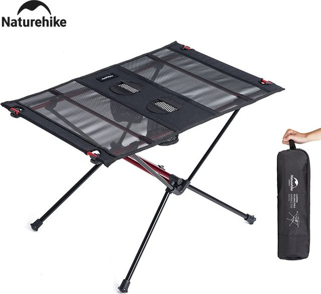 Naturehike Camping Klapptisch Ultraleicht und Tragbar in Schwarz - Bild 1