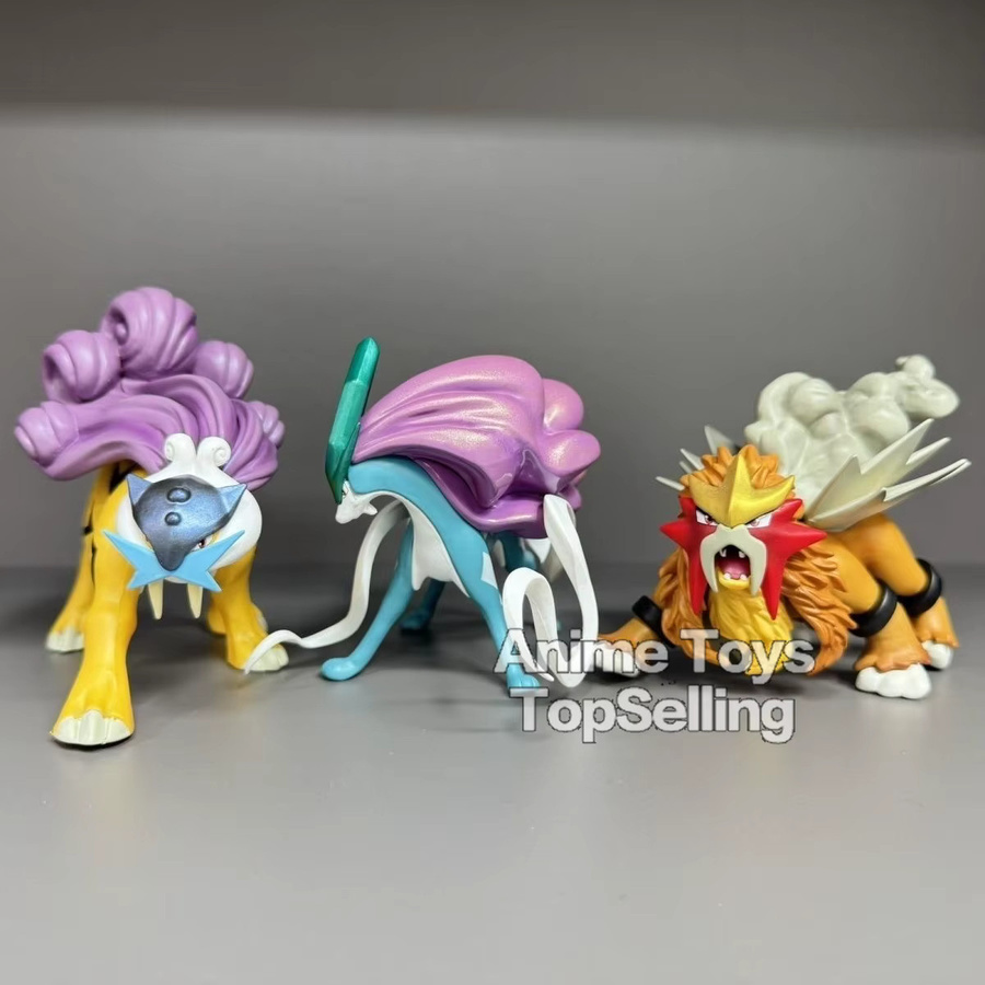 Bandai Pokémon Raikou Suicune Entei, Actionfiguren, PVC, Einzelfigur - Bild 2